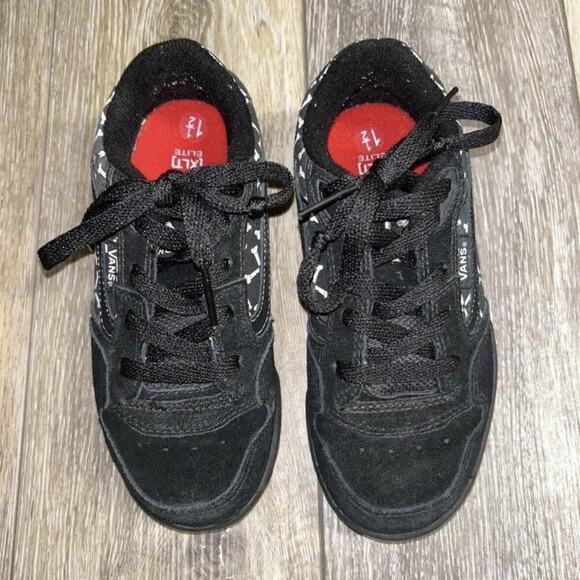 Vans Rowley XLT Elite LS Youth US Size 1.5Y Black Red White Bones Skate Shoes - Picture 3 of 10
